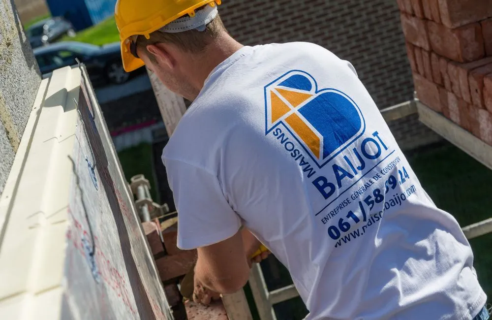 Équipe Maisons Baijot sur chantier